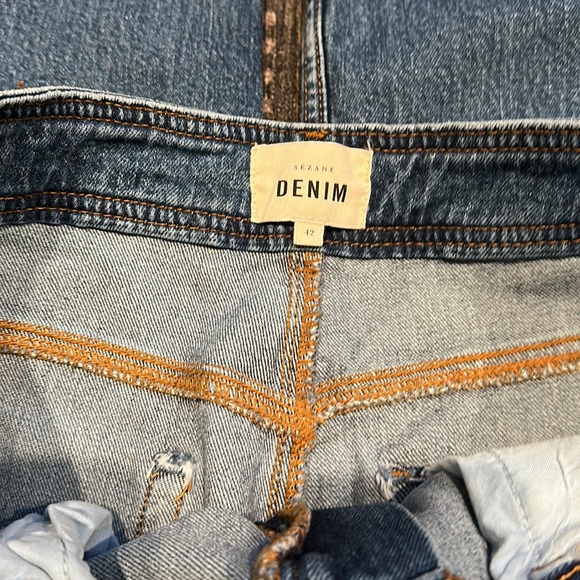 Sézane Le Crop Denim BNWT - Picture 5 of 7